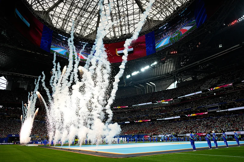 Argentina Vs Egypt FIFA World Cup 2026 RO16 Fireworks AP Photo