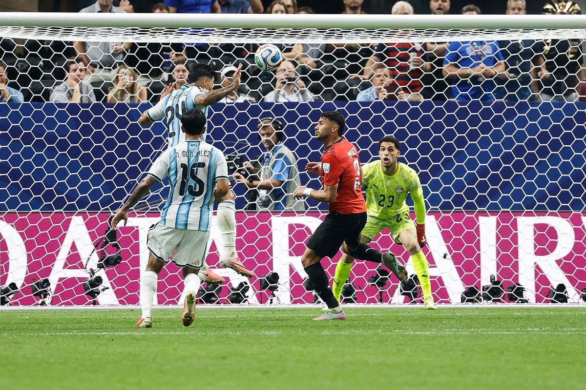 Argentina Vs Egypt FIFA World Cup 2026 RO16 Enzo Fernandez scores angle AP Photo