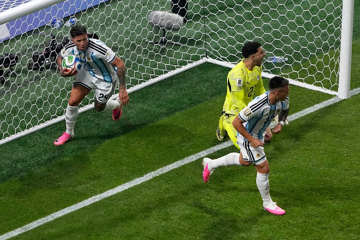 Argentina Vs Egypt FIFA World Cup 2026 RO16 Cristian Romero collects AP Photo