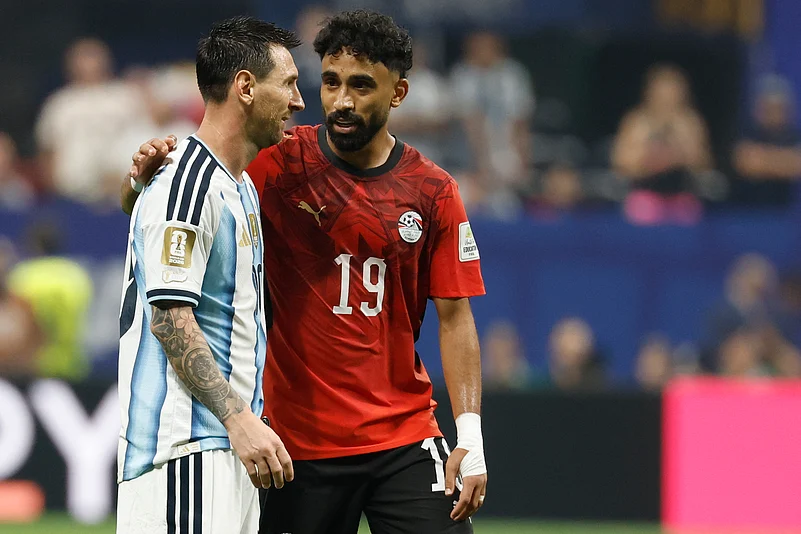Argentina Vs Egypt FIFA World Cup 2026 RO16 Messi and Attia AP Photo