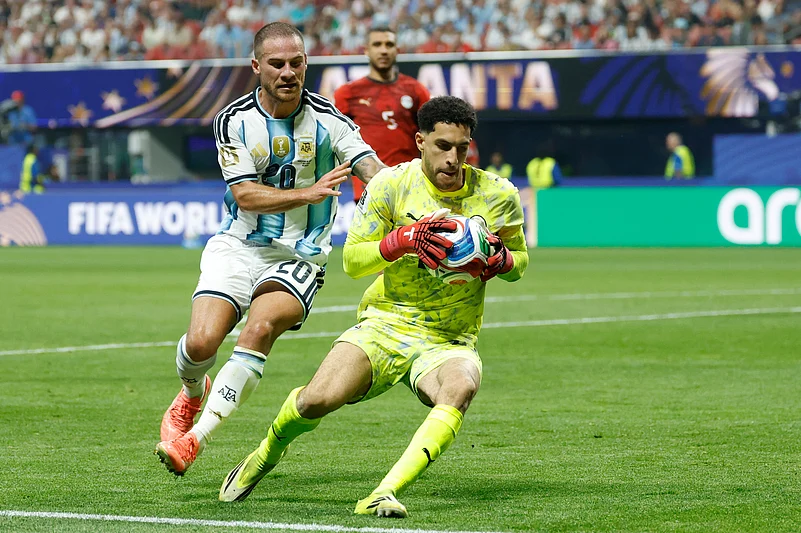 Argentina Vs Egypt FIFA World Cup 2026 RO16 Mostafa Shoubir grabs AP Photo