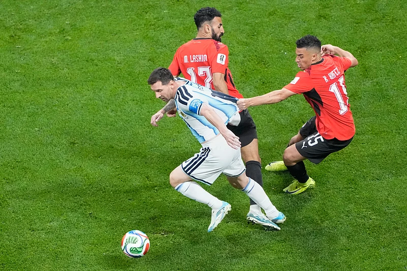 Argentina Vs Egypt FIFA World Cup 2026 RO16 Messi in action AP Photo