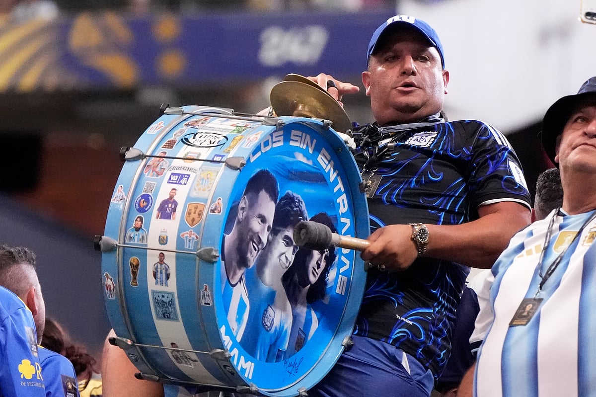Argentina Vs Egypt FIFA World Cup 2026 RO16 ARG Fan Drum AP Photo