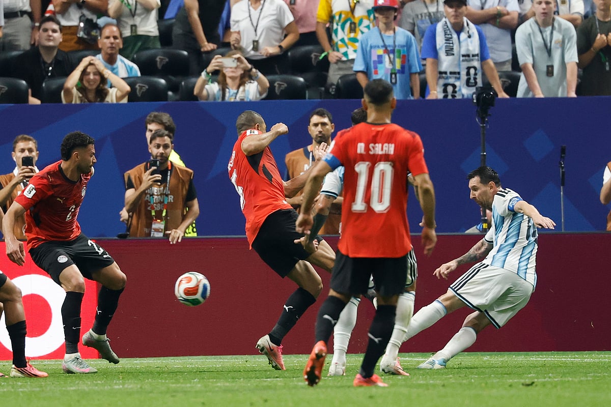 Argentina Vs Egypt FIFA World Cup 2026 RO16 Messi Scores Angle AP Photo