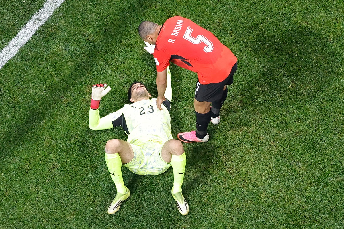 Argentina Vs Egypt FIFA World Cup 2026 RO16 Mostafa Shoubir on the ground AP Photo