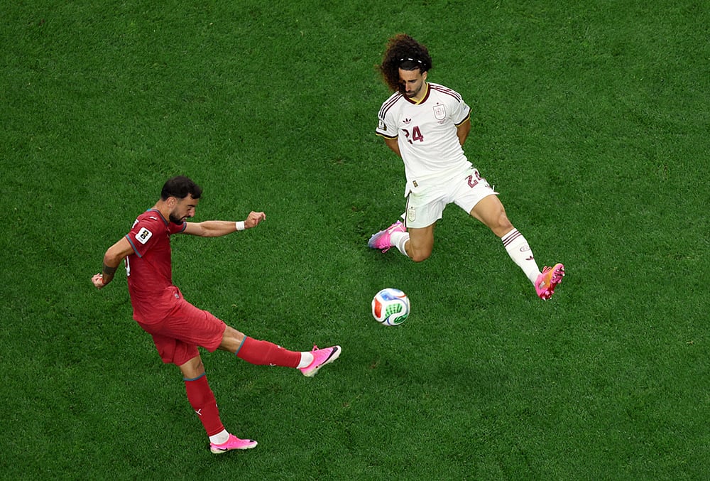 Spain vs Portugal World Cup Soccer round of 16 highlights-Bruno Fernandes