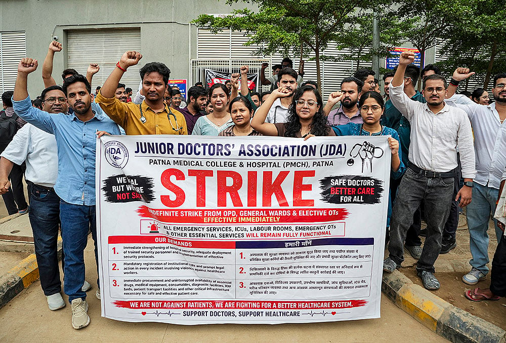 PMCH junior doctors stage indefinite strike over security, stipend demands