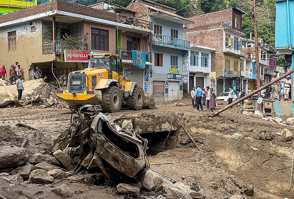 Restoration work continues in flash flood-hit Thathri