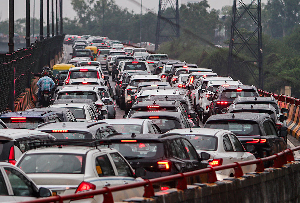 delhi traffic jam
