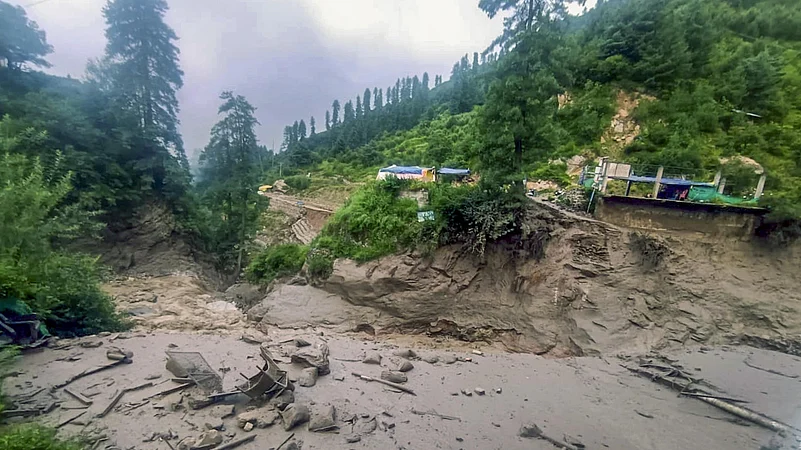 Flash Floods Disrupt Road Connectivity in Himachals Rampur Subdivision