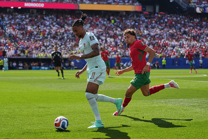 France vs Morocco, FIFA World Cup 2026, Michael Olise Dribble, AP