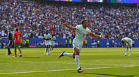 France 2-0 Morocco Highlights, FIFA World Cup 2026 QF: Mbappe, Dembele's Goals Lead Les Bleus To Semi-Final AP/Steven Senne : France's Kylian Mbappe (10) celebrates scoring the opening goal during the World Cup quarterfinal soccer match between France and Morocco in Foxborough.