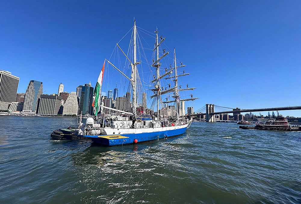 INS Sudarshini departs New York after International Naval Review