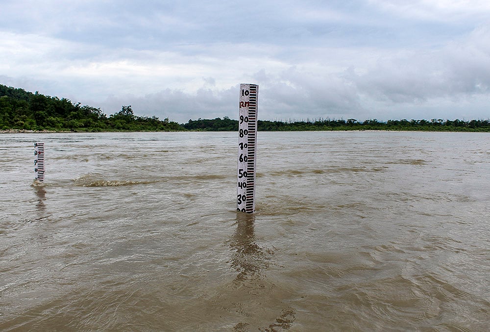 Ganga water level rises in Rishikesh