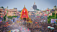 ISKCON 'Bows Out' of Rath Yatra Row After Puri Royal Objects to Overseas Festivals | Photo: PTI : Rath Yatra festival in Puri