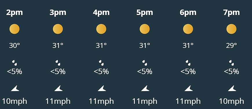 India Vs England, 5th T20I: Hourly Weather Forecast