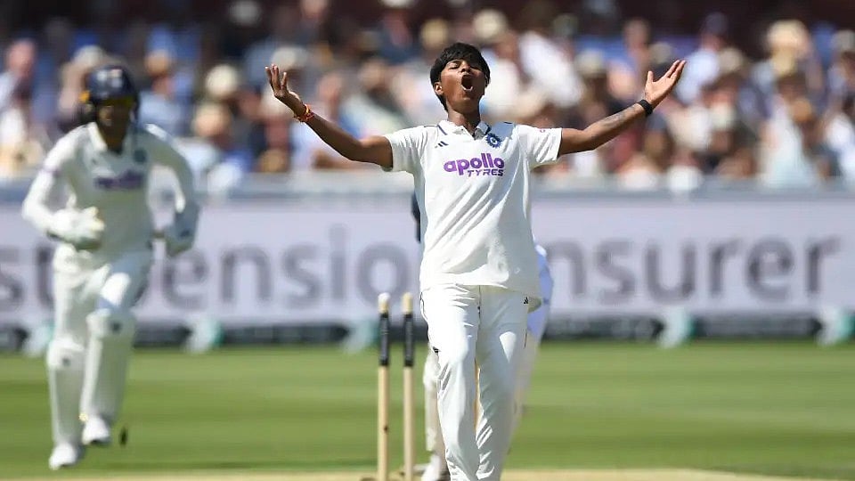 Kranti Gaudd ripped through England's top order on second morning. - AP