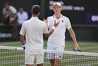 Jannik Sinner Vs Novak Djokovic, Wimbledon 2026: World No. 1 Crushes Serbinator's Dream To Reach Final | Photo: AP/Kin Cheung : Novak Djokovic of Serbia, left, and Jannik Sinner of Italy shake hands as the end of their men's singles semifinal match at the Wimbledon Tennis Championships in London, Friday, July 10, 2026.