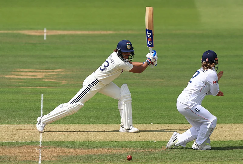 ind-w vs eng-w Rothesay Test match day 1 Cricket highlights-Harmanpreet Kaur