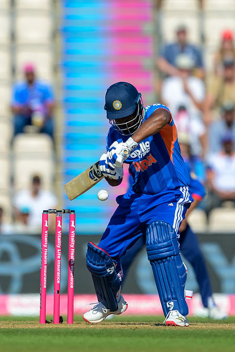 Sanju Samson of India during the international T20 Cricket match between England and India in Southampton