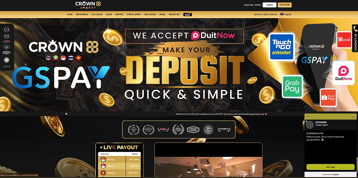 Crown88 website