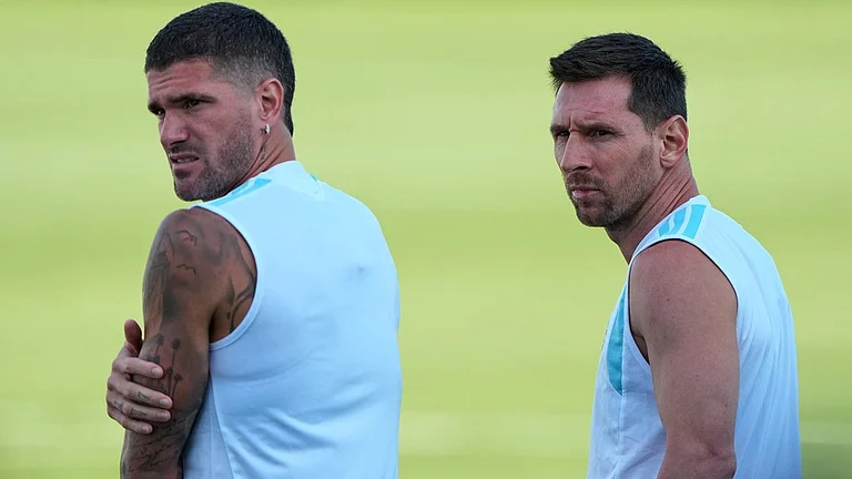 Argentina will take on Switzerland in the quarterfinal of FIFA World Cup 2026 on Sunday, July 12. - AP Photo/Charlie Riedel