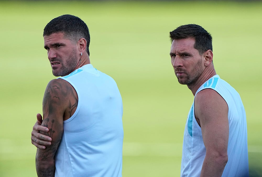 Argentina Vs Switzerland FIFA World Cup 2026 quarter final training photos-Rodrigo de Paul