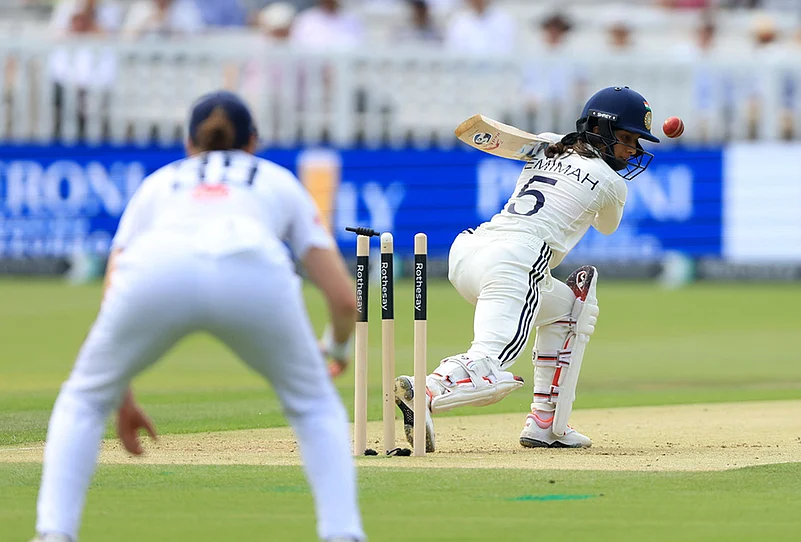 ind-w vs eng-w Rothesay Test match day 1 Cricket highlights-Jemimah Rodrigues