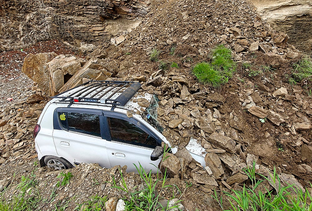 Lanslide in New Shimla