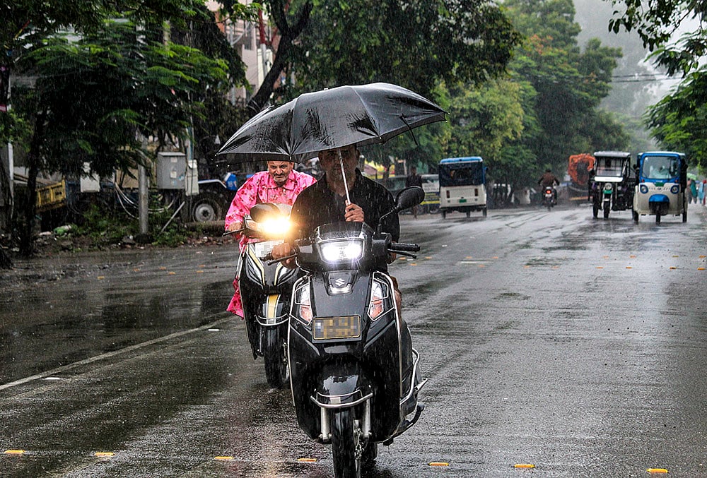 Rain in Rishikesh
