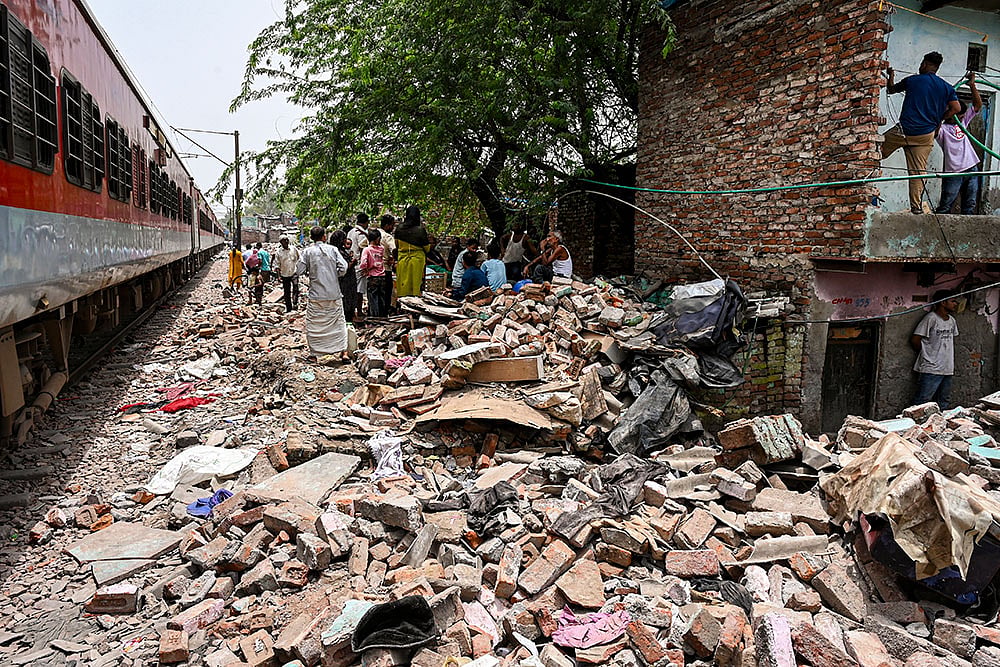 Anti-encroachment drive in Delhi
