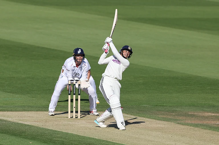 Vice-captain Smriti Mandhana in action for India women at Lord's. - BCCI