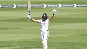 X/@BCCIWomen : Yastika Bhatia became the first woman to score a Test century at Lord's with a superb 113.