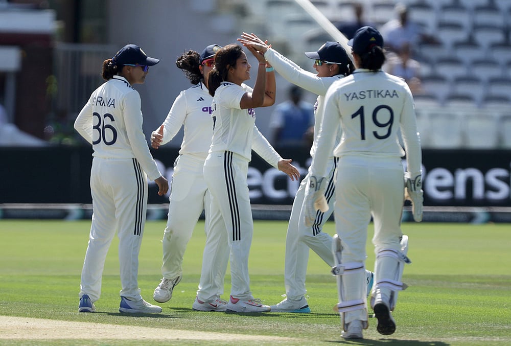 India Women Vs England Women, 2026 Test cricket match Day 4 highlights-Sayali Satghare