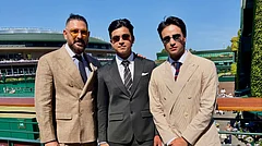 Vaibhav Sooryavanshi attended his first Wimbledon final with Abhishek Sharma as Jannik Sinner won the title. - Instagram/@vaibhav_sooryavanshi09