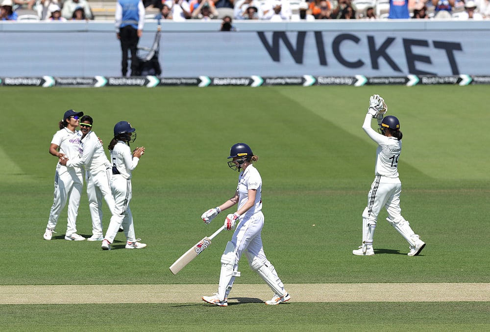 India Women Vs England Women, 2026 Test cricket match Day 4 highlights-Lauren Bell