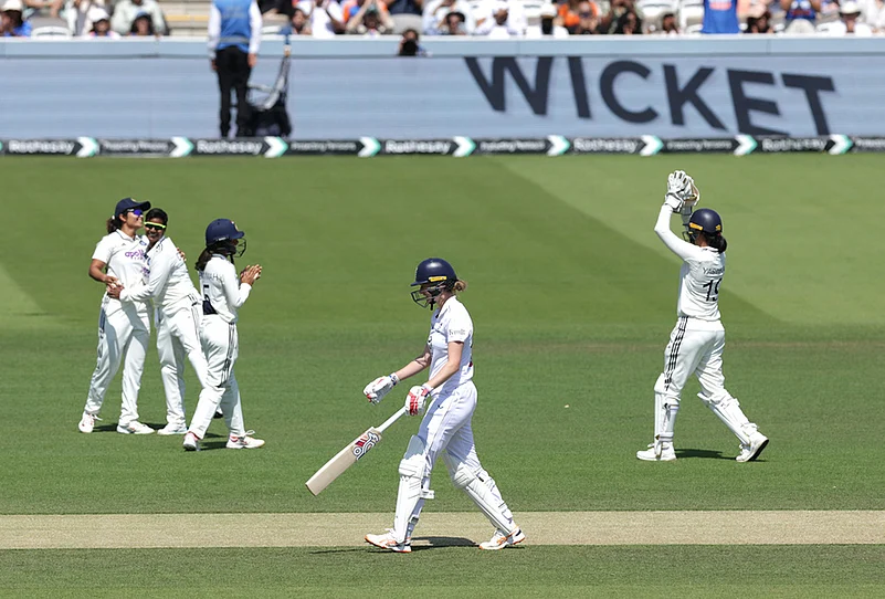 India Women Vs England Women, 2026 Test cricket match Day 4 highlights-Lauren Bell