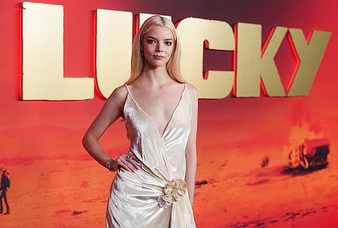 Anya Taylor-Joy arrives at the premiere of "Lucky" at the Directors Guid of America in Los Angeles. 