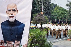 Hand in Hand: The RSS will work to expand the BJP’s grassroots presence in UP as the Assembly elections approach - | Photo: Tribhuvan Tiwari
