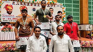 AP : Greco Roman 87 kg, Vinay Vitthal Pujari (Maharashtra), Manav Sharma (SSCB) , Anuj Kumar (Haryana) & Sagar (Uttar Pradesh).