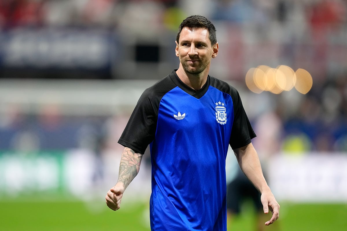 Argentina vs England FIFA World Cup 2026 Semi-Final Lionel Messi Training AP Photo