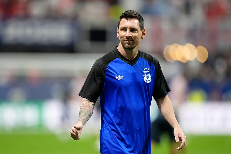 Argentina vs England FIFA World Cup 2026 Semi-Final Lionel Messi Training AP Photo