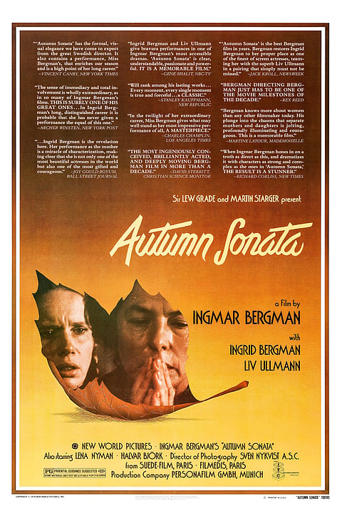 Autumn Sonata (Dir. Ingmar Bergman)
