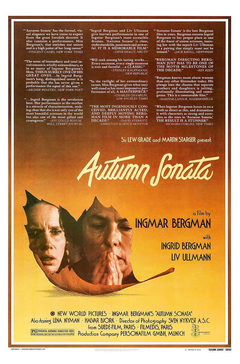 Autumn Sonata (Dir. Ingmar Bergman)
