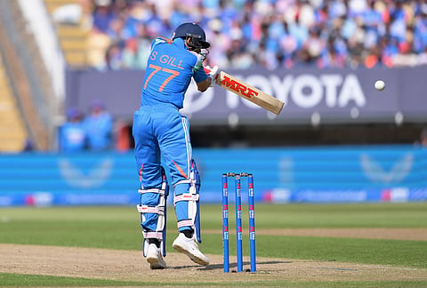 India's Shubman Gill bats during the first ODI cricket match between England and India in Birmingham, England, Tuesday, July 14, 2026. 