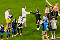 England Vs Argentina, FIFA World Cup 2026: Check Best Photos From ARG Vs ENG SF Clash At Atlanta Stadium AP : England's Harry Kane, center left, and Argentina's Lionel Messi greet each other before their World Cup semifinal soccer