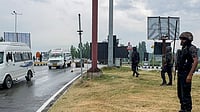 | Photo: PTI : Amarnath Yatra: Over 6200 Pilgrims Leave Jammu for Kashmir Base Camps