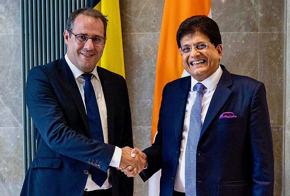 Piyush Goyal in Belgium