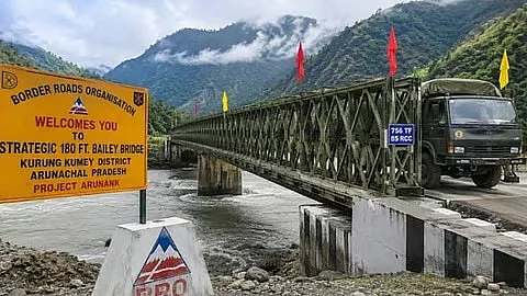 Arunachal: Strategic Damin-Huri Border Outpost Reconnected as Temporary Bridge Built in Record Time