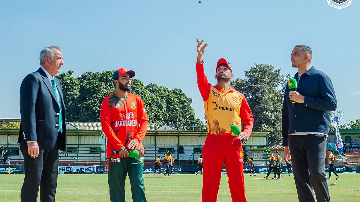 Bangladesh have won the toss and elected to field first in the 1st T20I Bulawayo on Wednesday, July 15. - X/Bangladesh Cricket
